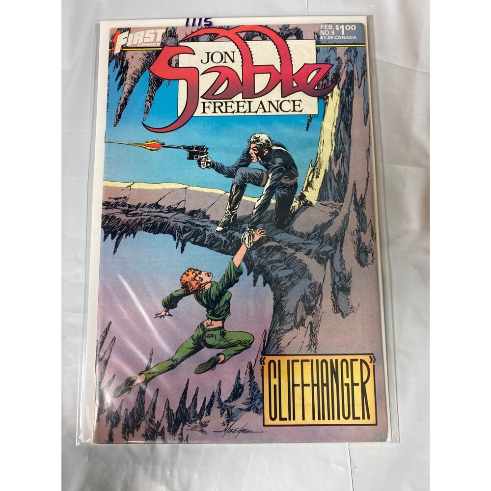 Jon Sable Freelance 9 First Comics 1984 Mike Grell Copper Age Action Adventure